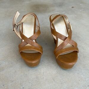Refresh Brown Platform Sandals